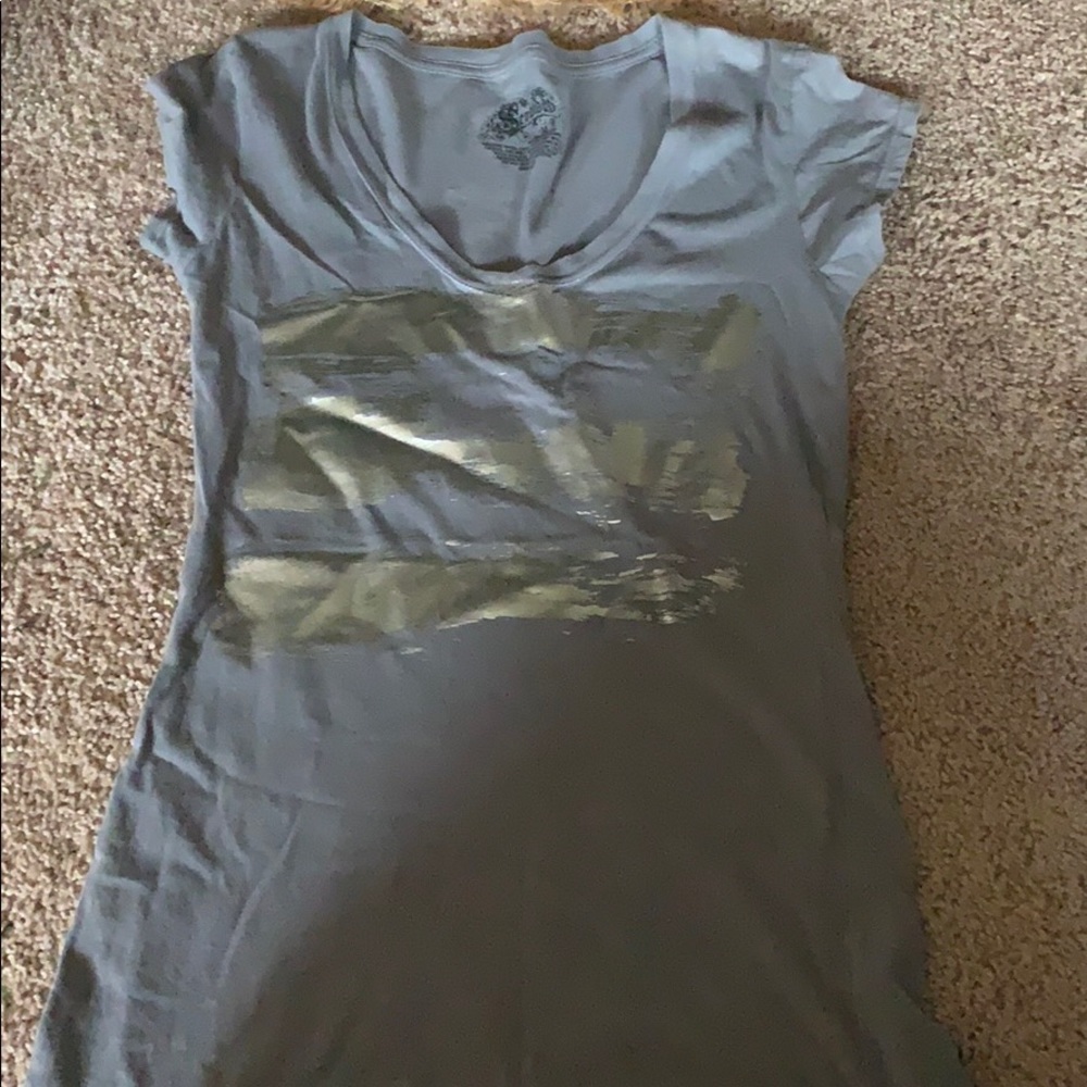 Gray cotton short sleeve
